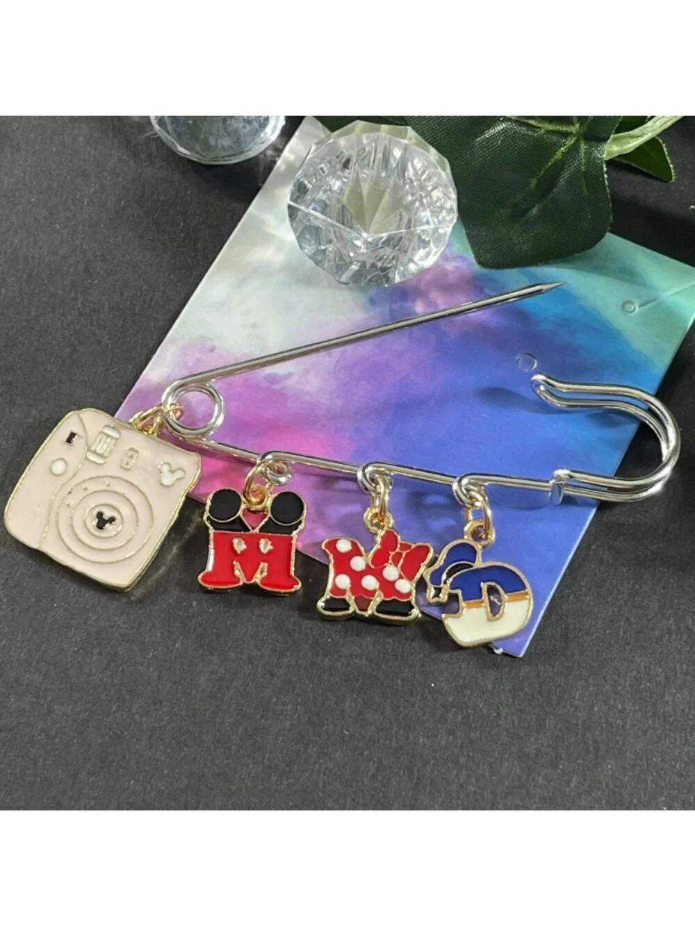 Mickey Minnie Mouse Lapel Pin Donald Duck Safety Pin Brooch Jewelry Accessories